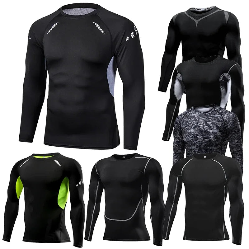 Mens Long Sleeve Compression Shirt