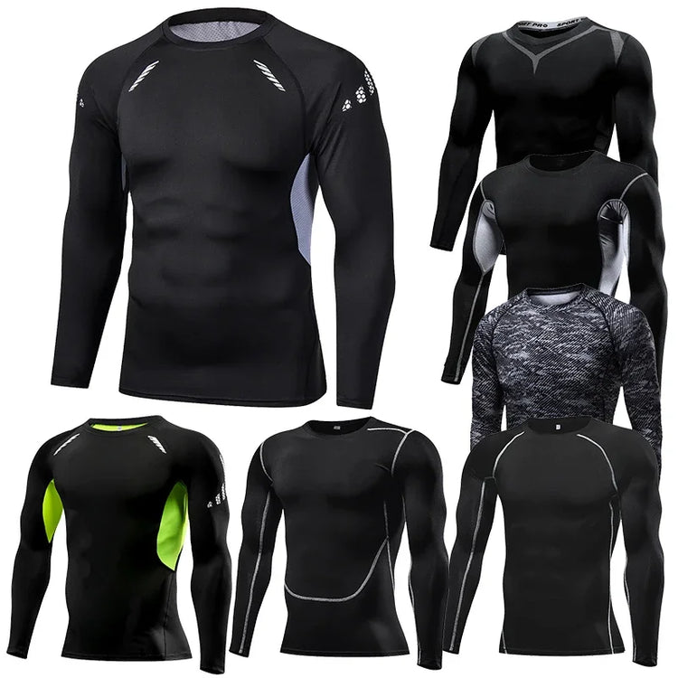 Mens Long Sleeve Compression Shirt