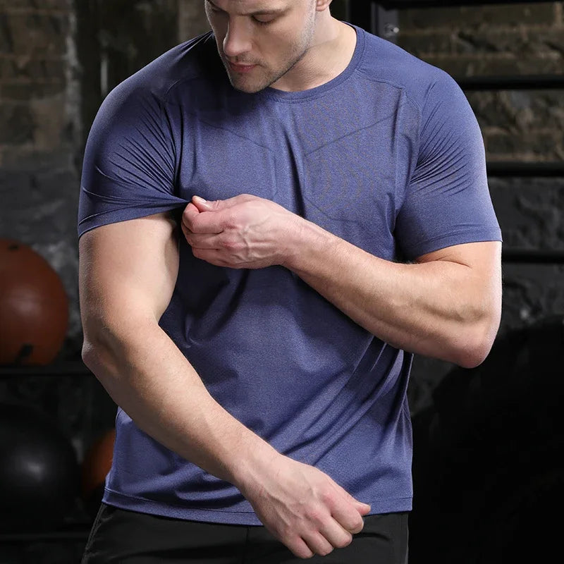 Mens Breathable Running Training T Shirt