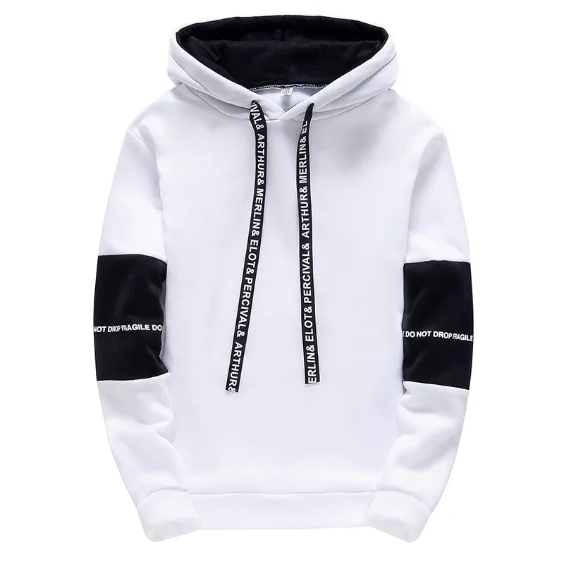 Letter Print Hip Hop Hoodie Casual Long Sleeve Pullover