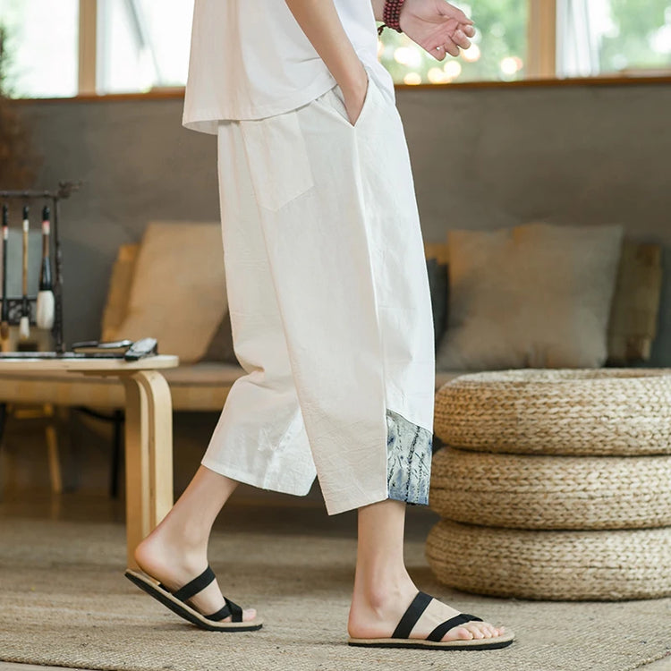 Men's Cotton Linen Harem Pants