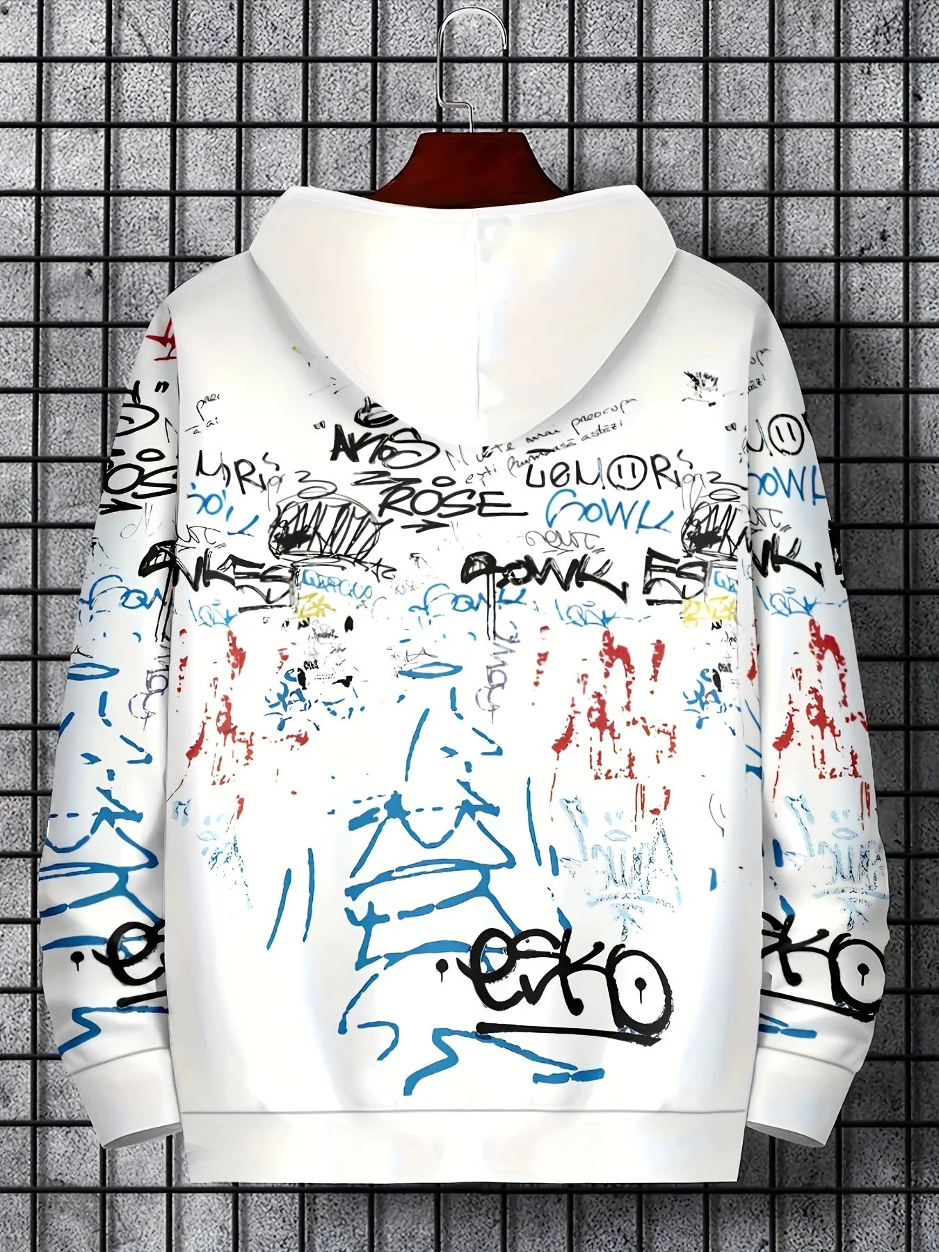 Graffiti Print Hoodie