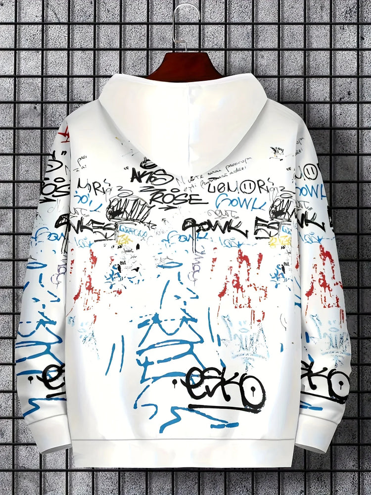 Graffiti Print Hoodie