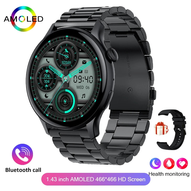 AMOLED NFC Smart Watch for Women - Bluetooth Call Health Monitor