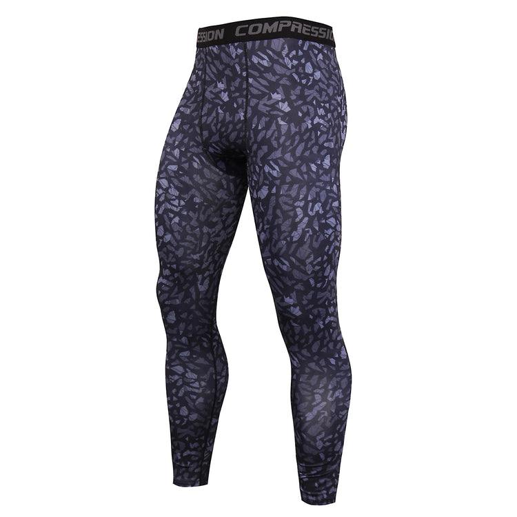Mens Quick Dry Compression Running Tights