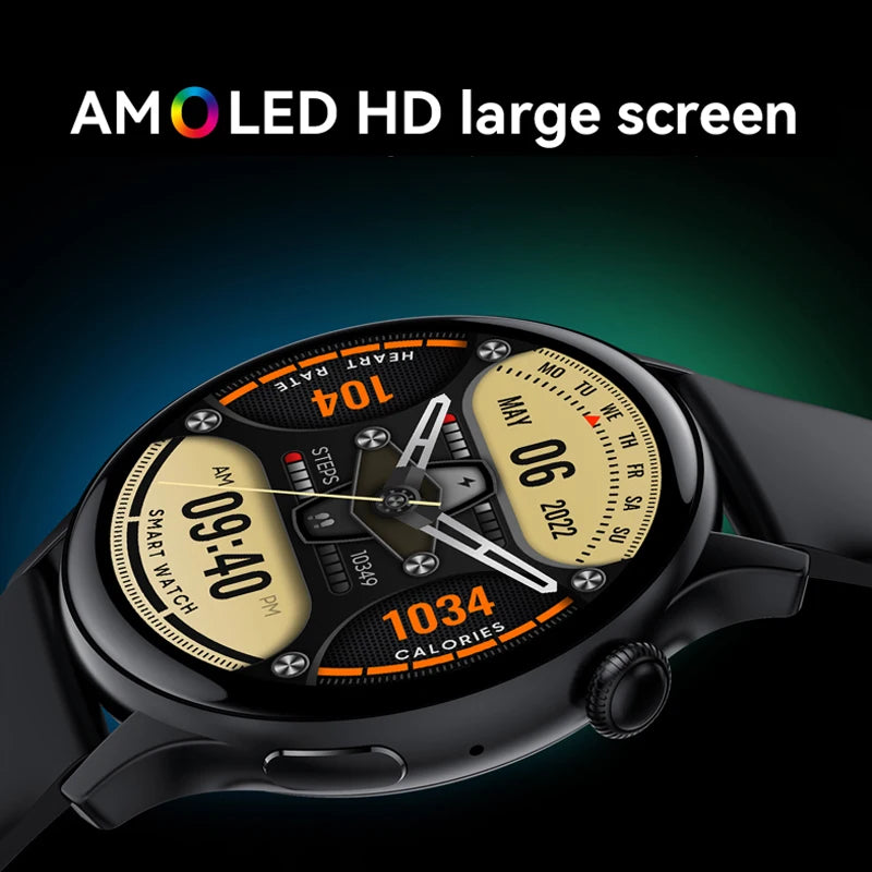 AMOLED NFC Smart Watch for Women - Bluetooth Call Health Monitor