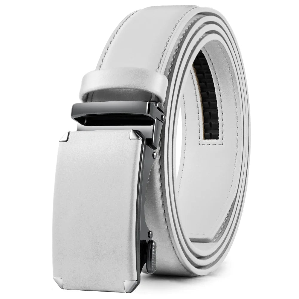 Mens Genuine Leather Ratchet Belt