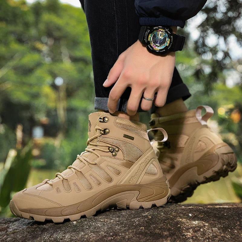 Mens Breathable Combat Boots