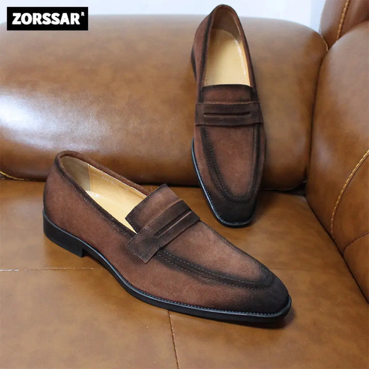 Mens Formal Suede Loafers