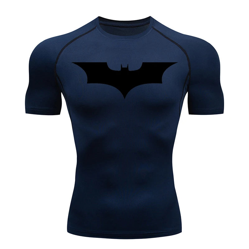 Mens Bat Print Compression Shirt