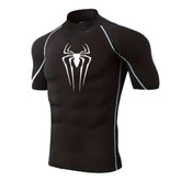 Mens Spider Print Compression Shirt
