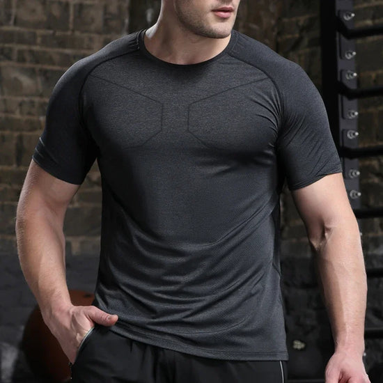 Mens Breathable Running Training T Shirt