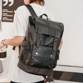 Large Capacity Leather Business Backpack