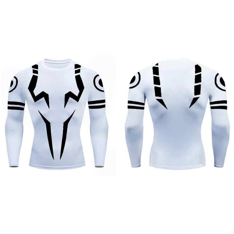 Mens Anime Compression Rash Guard