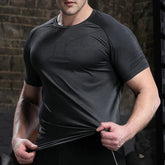 Mens Breathable Running Training T Shirt