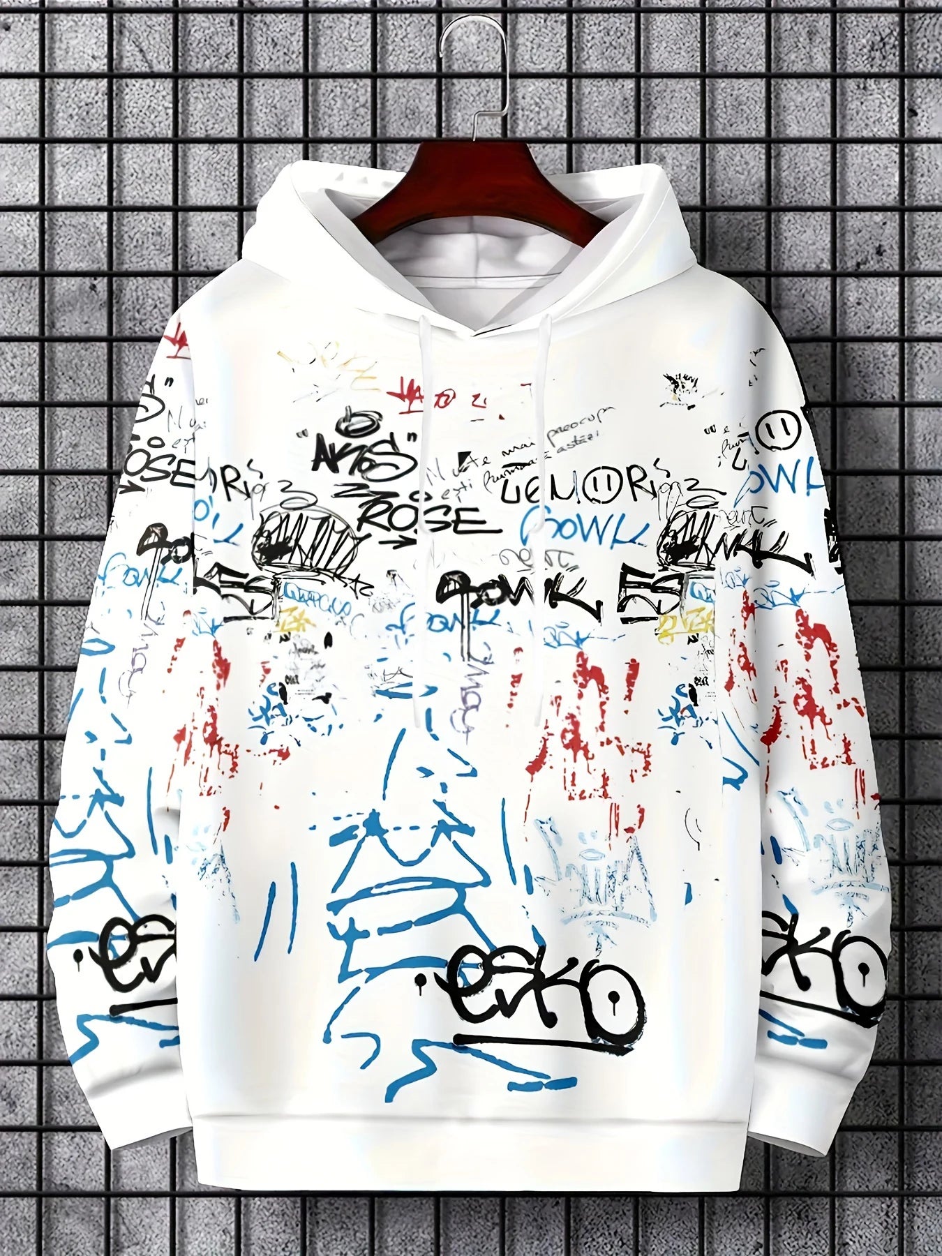 Graffiti Print Hoodie