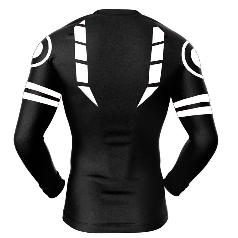 Mens Anime Compression Rash Guard