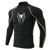 Mens Spider Print Compression Shirt