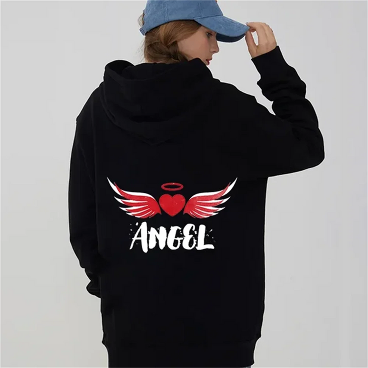 Angel and Demon Couple Hoodies
