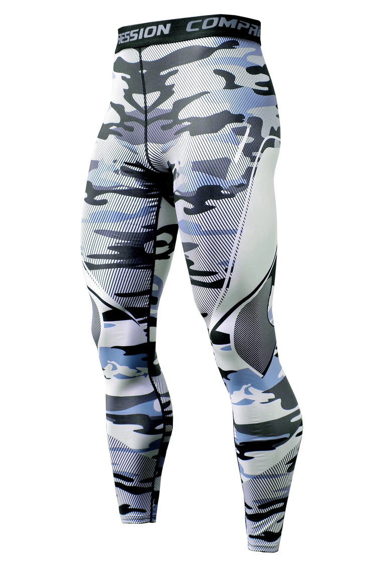 Mens Quick Dry Compression Running Tights