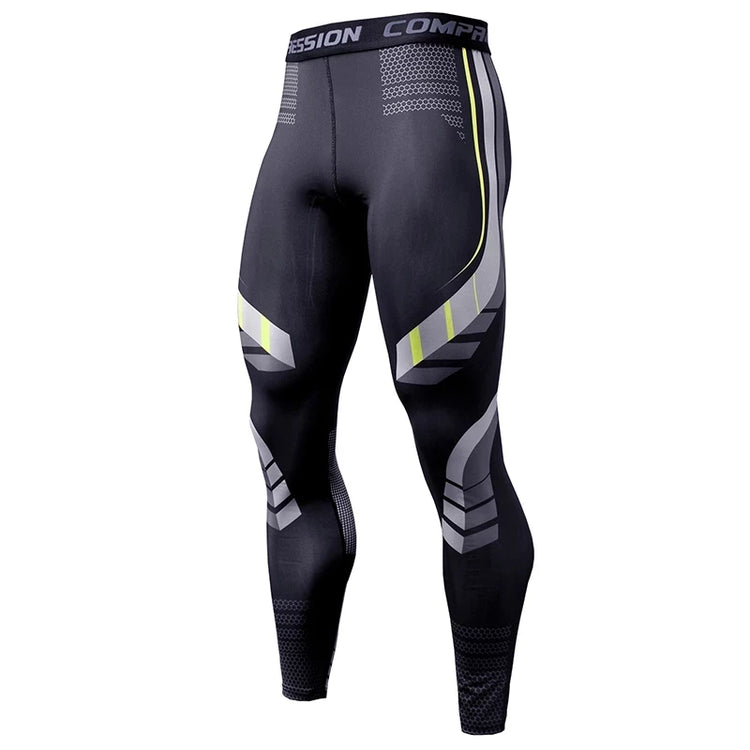 Mens Quick Dry Compression Running Tights