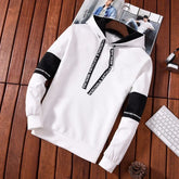Letter Print Hip Hop Hoodie Casual Long Sleeve Pullover
