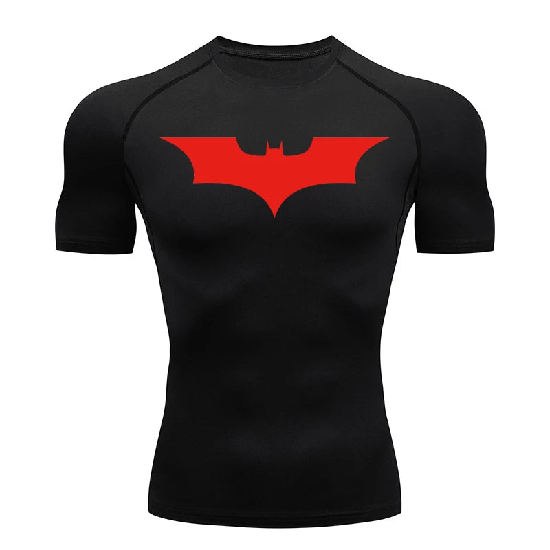 Mens Bat Print Compression Shirt