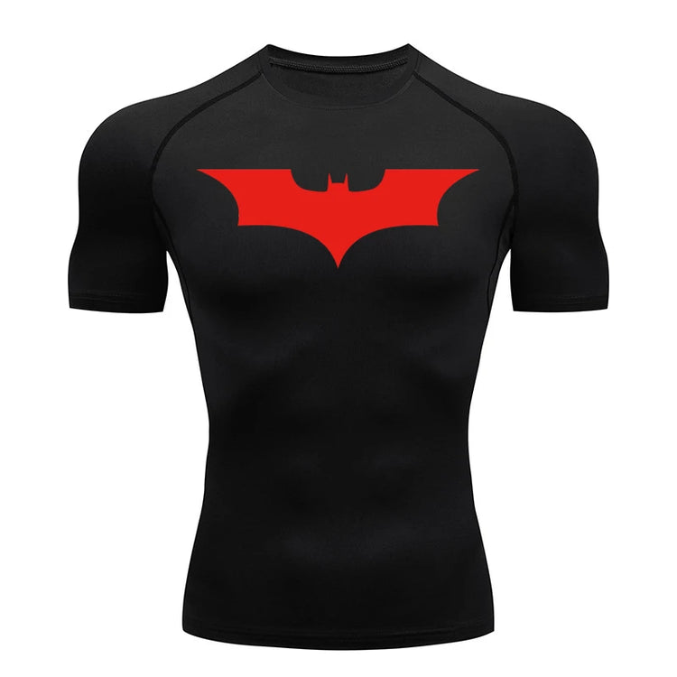 Mens Bat Print Compression Shirt