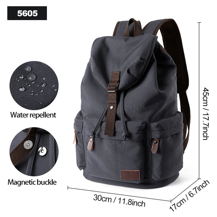 Vintage Canvas Laptop Backpack 