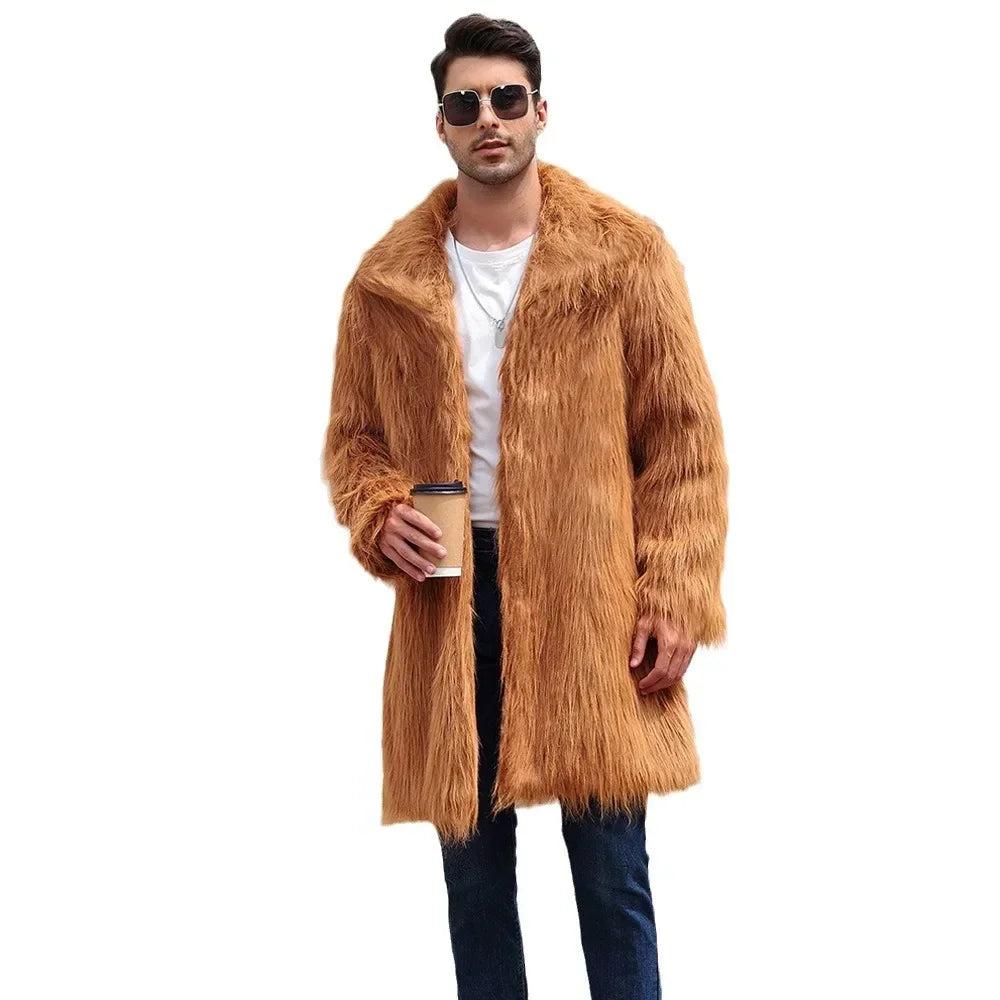 Faux Fur Long Jacket