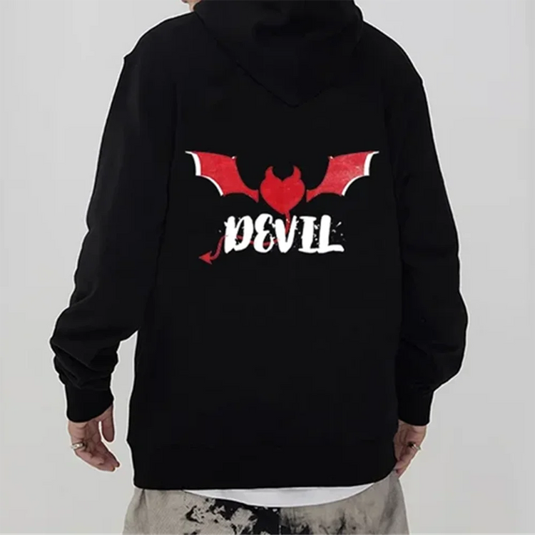 Angel and Demon Couple Hoodies