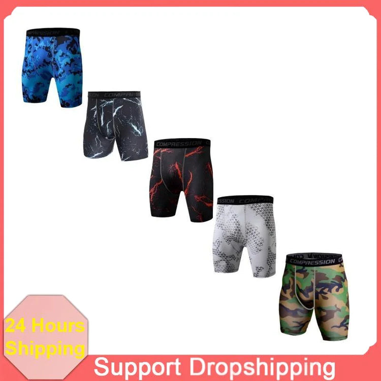 Mens Quick Dry Compression Shorts