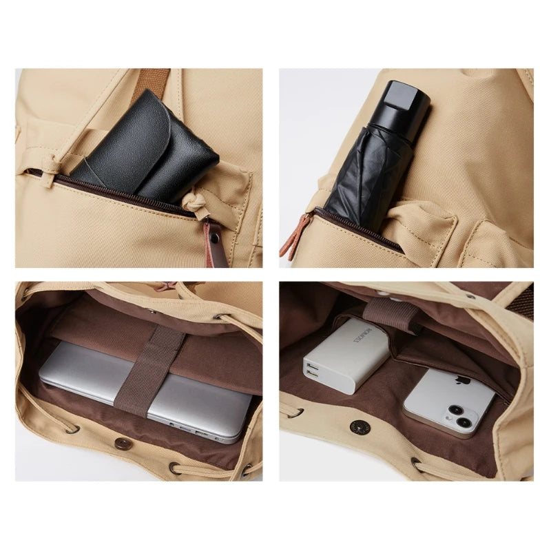 Vintage Canvas Laptop Backpack 