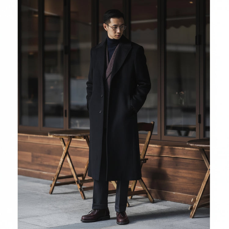 Wool Blend Trench Coat