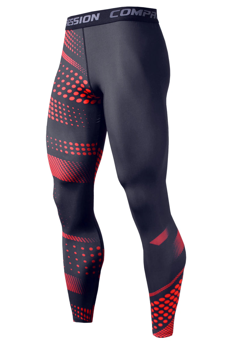Mens Quick Dry Compression Running Tights
