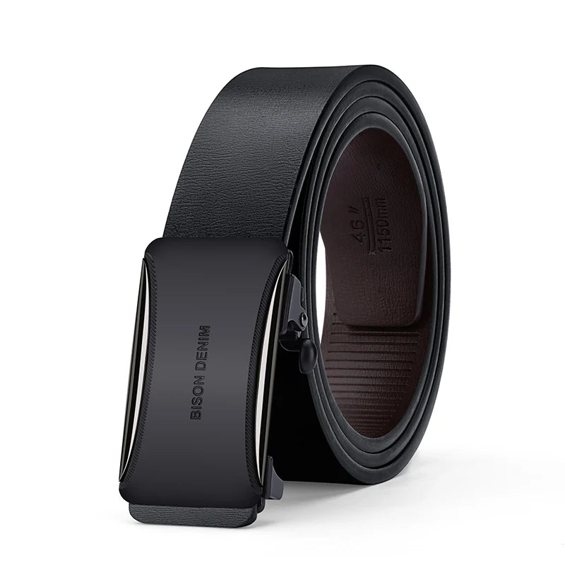 Mens Leather Ratchet Belt