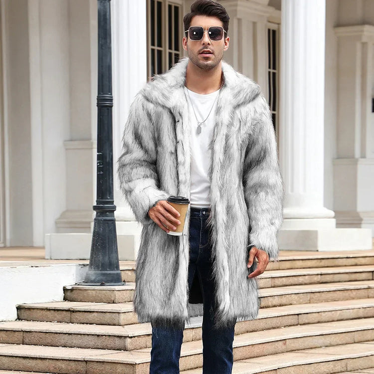Faux Fur Long Jacket