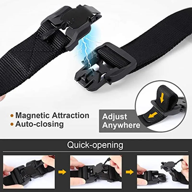 Magnetic Buckle Tactical Belt