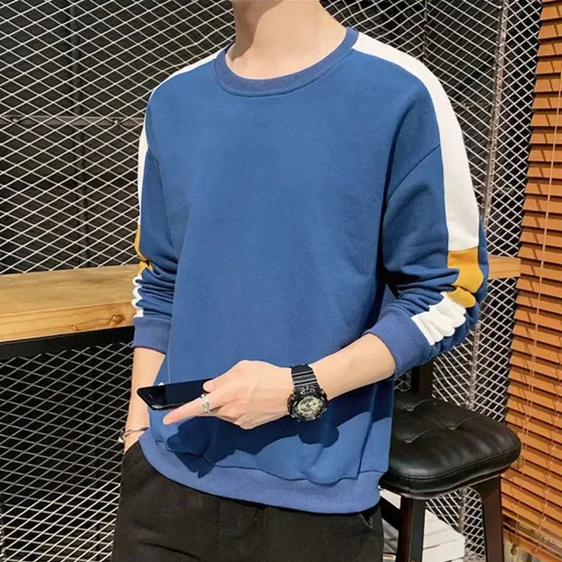 Patchwork Crewneck Sweatshirt
